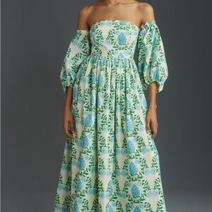 Floral Off-Shoulder Maxi Dress